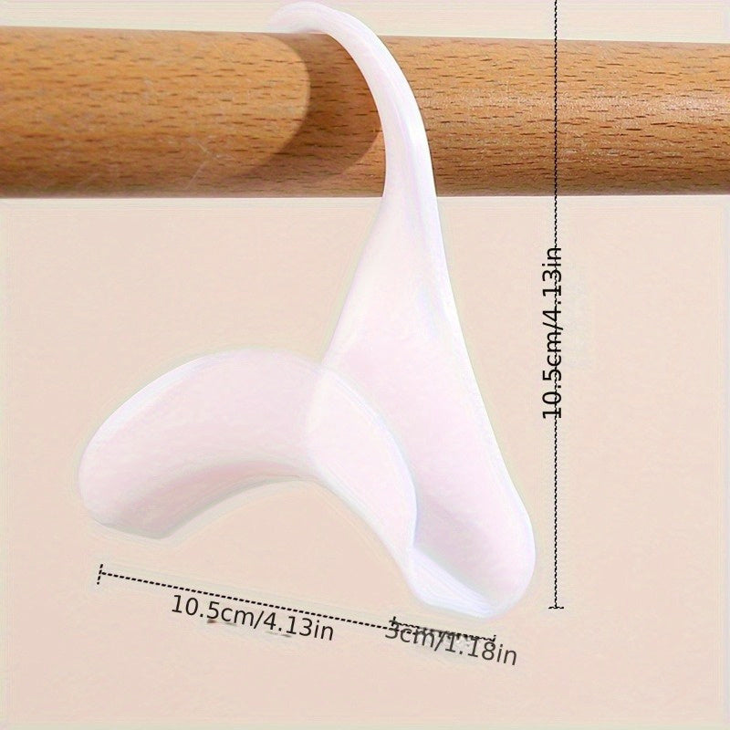 10-piece-sturdy Plastic Hook-wardrobe Rack, Suitable for Handbags, Handbags, Belts, Scarves, Hats-space-saving Bag Racks for Family and Travel.