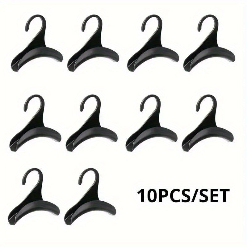 10-piece-sturdy Plastic Hook-wardrobe Rack, Suitable for Handbags, Handbags, Belts, Scarves, Hats-space-saving Bag Racks for Family and Travel.