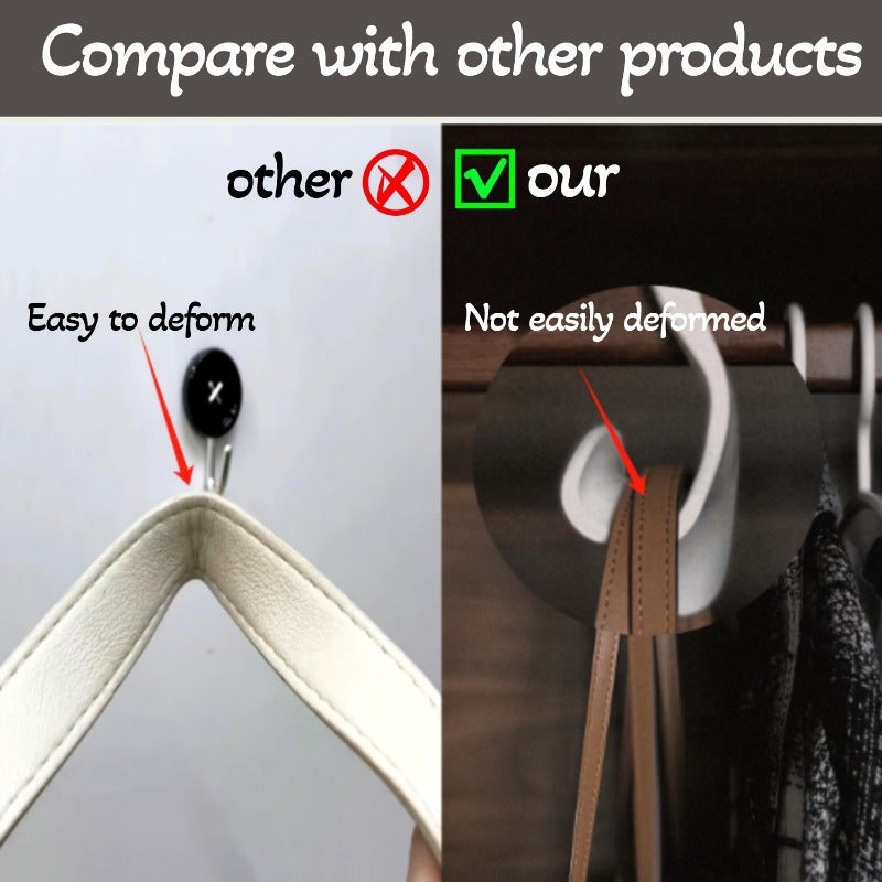 10-piece-sturdy Plastic Hook-wardrobe Rack, Suitable for Handbags, Handbags, Belts, Scarves, Hats-space-saving Bag Racks for Family and Travel.