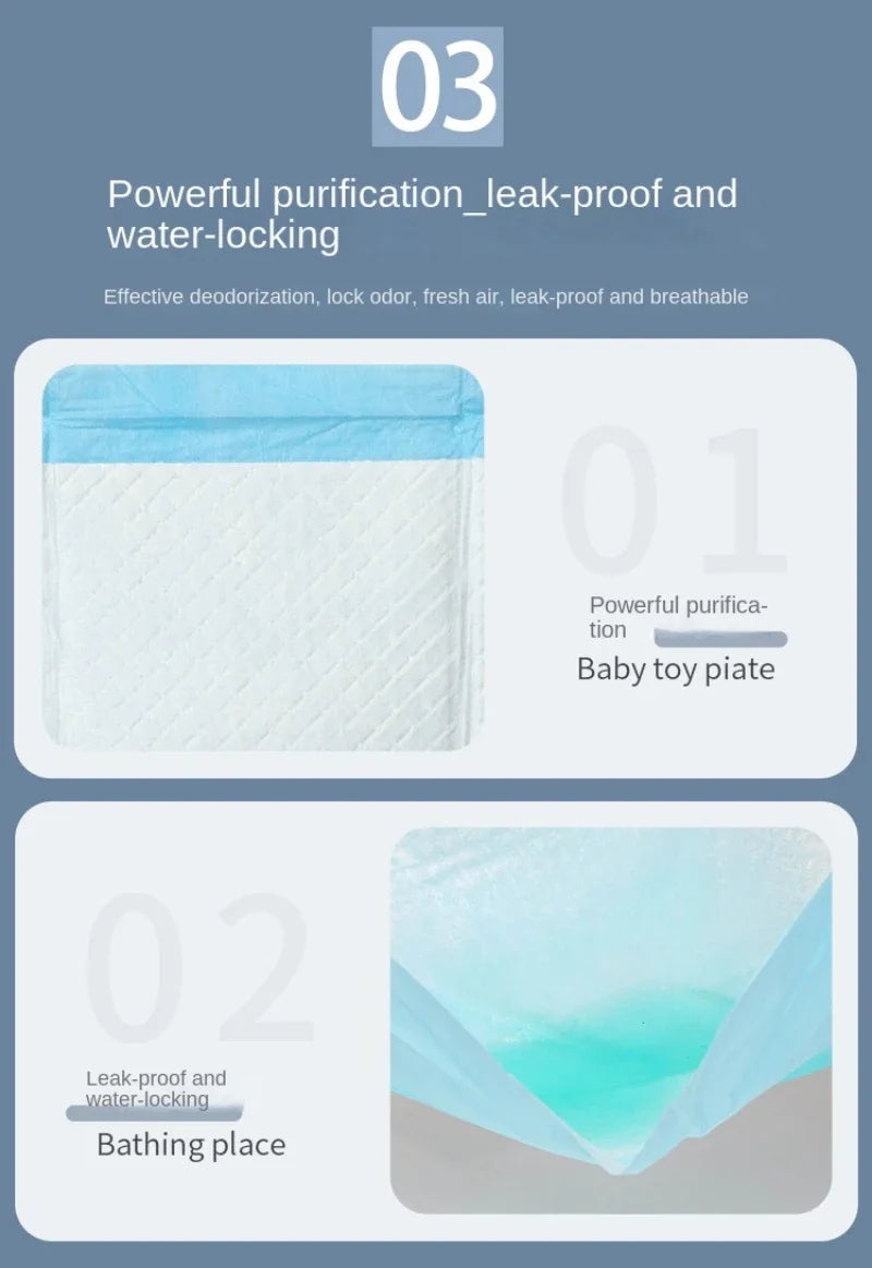 100/50/40/20PCS Absorbent Dogs Diapers Disposable Puppy Training Pee Pads Quick Dry Surface Mat Clean Cushion Dog Supplies