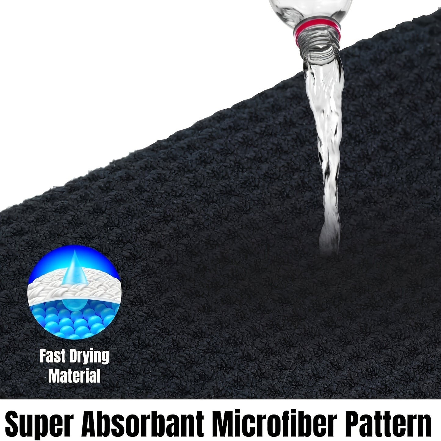 3pcs Super Absorbent Golf Towels - Machine Washable, Quick Dry Waffle Patterned Towels For Golf Bags