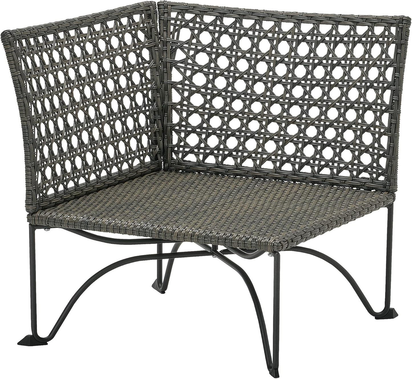JUTHOLMEN corner section, outdoor, dark grey-brown