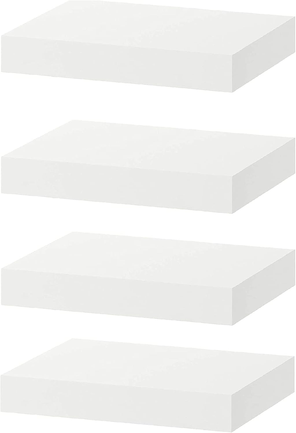 Floating Wall Lack Shelf (4, White)
