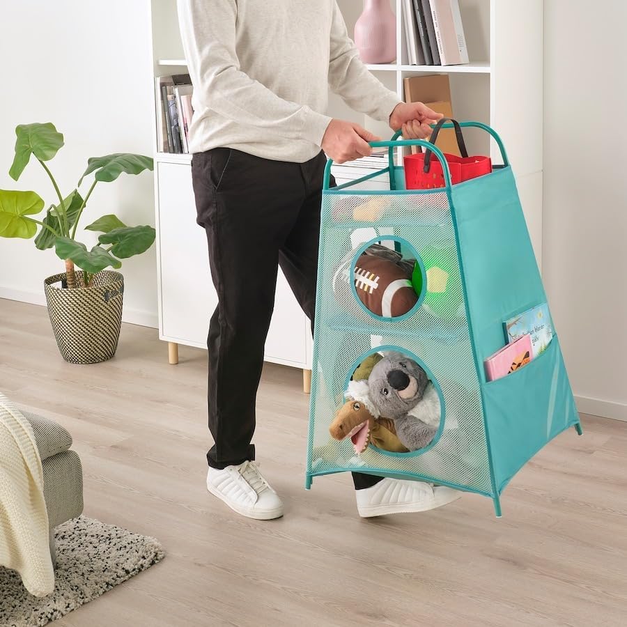 Stay Organized in Style with TIGERFINK Storage with Compartments - Turquoise