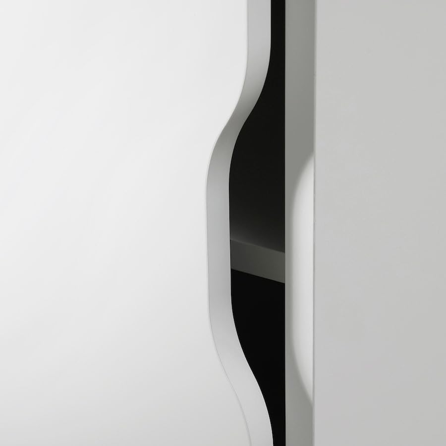 ALEX Storage unit on castors,Drawers Storage Cabinet 14 1/8x29 7/8" (White/black)