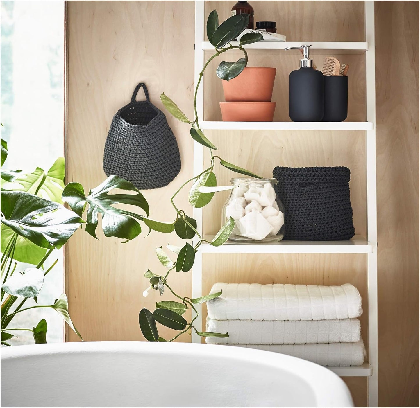 Ikea EKOLN Soap Dispenser, Dark Grey