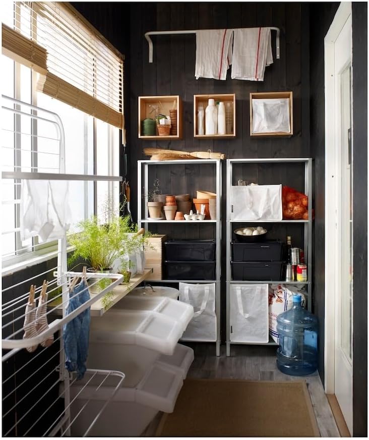 HYLLIS Shelving Unit - Versatile Storage for Indoor and Outdoor Spaces 23 5/8x10 5/8x55 1/8 "