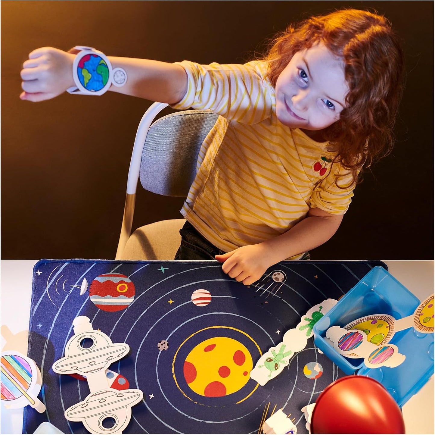 AFTONSPARV 15-Piece Cardboard Template Set, Space