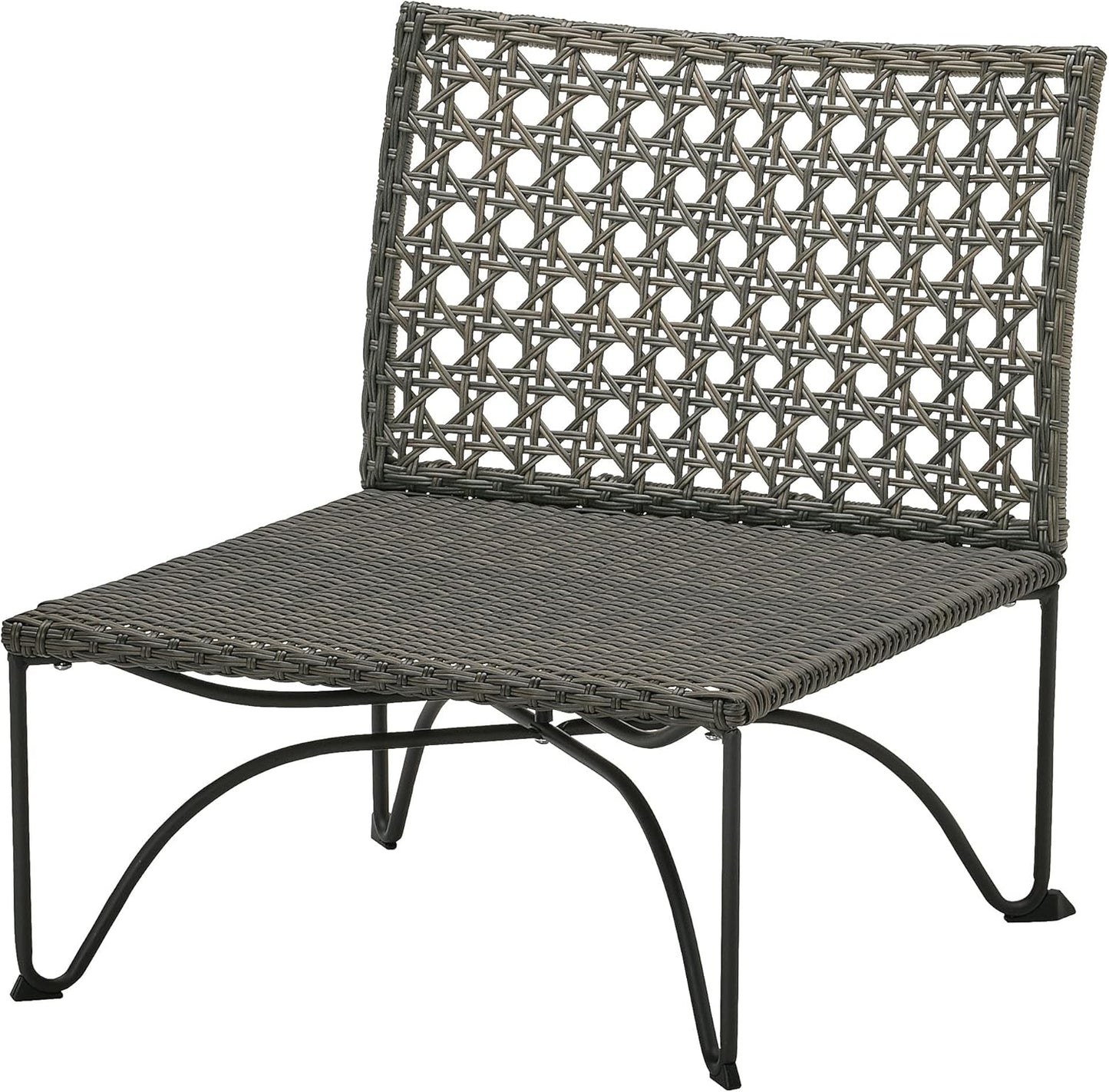 JUTHOLMEN one-seat section, outdoor, dark grey-brown