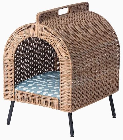 UTSÅDD Rattan Cat House on Legs - Stylish and Comfortable Shelter for Your Feline Friend