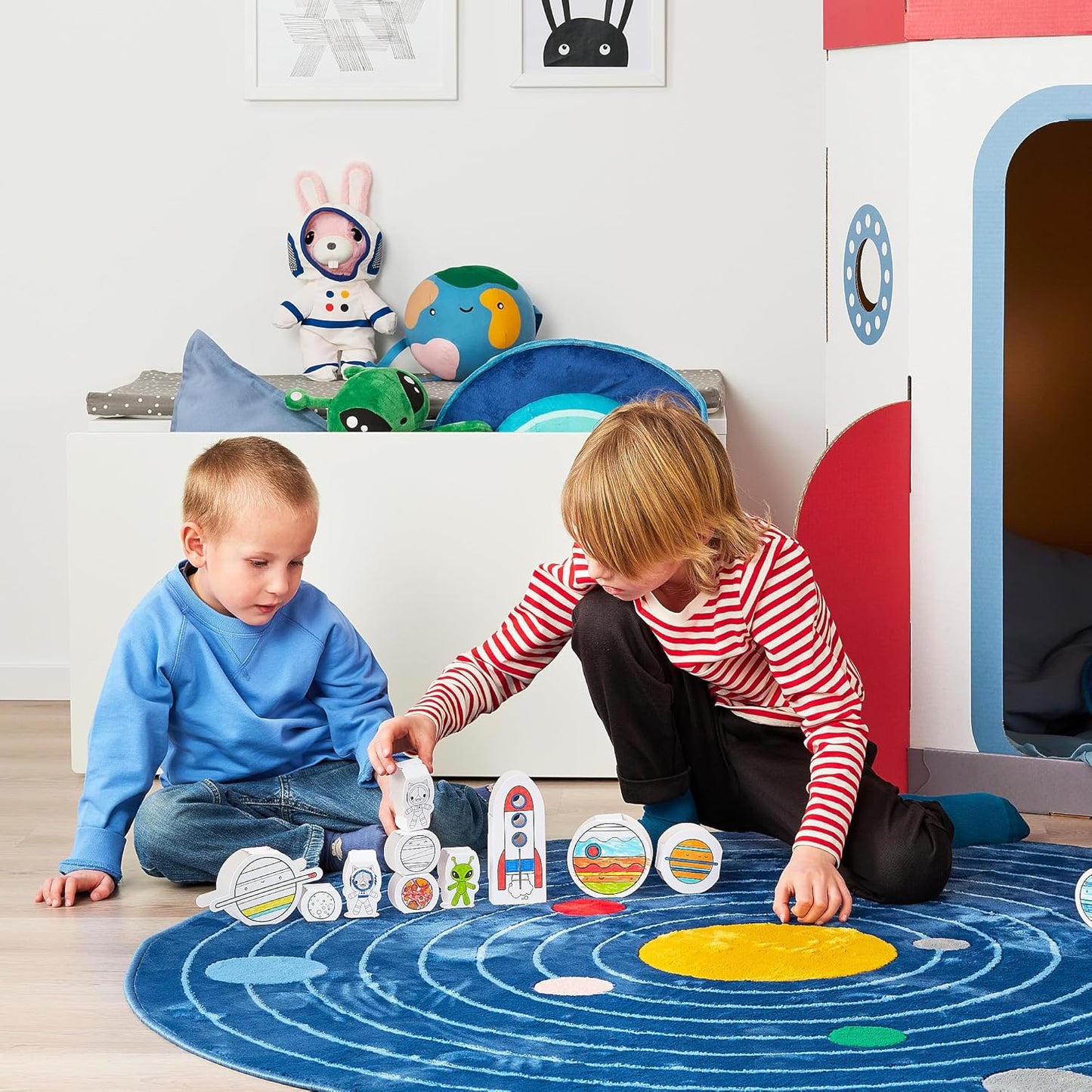 AFTONSPARV 15-Piece Cardboard Template Set, Space