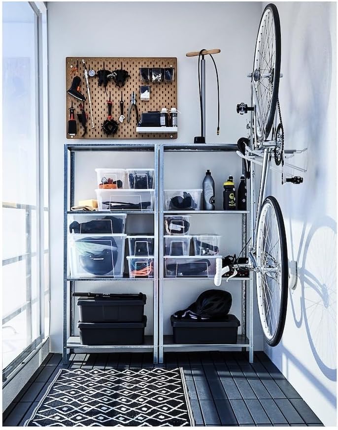 HYLLIS Shelving Unit - Versatile Storage for Indoor and Outdoor Spaces 23 5/8x10 5/8x55 1/8 "