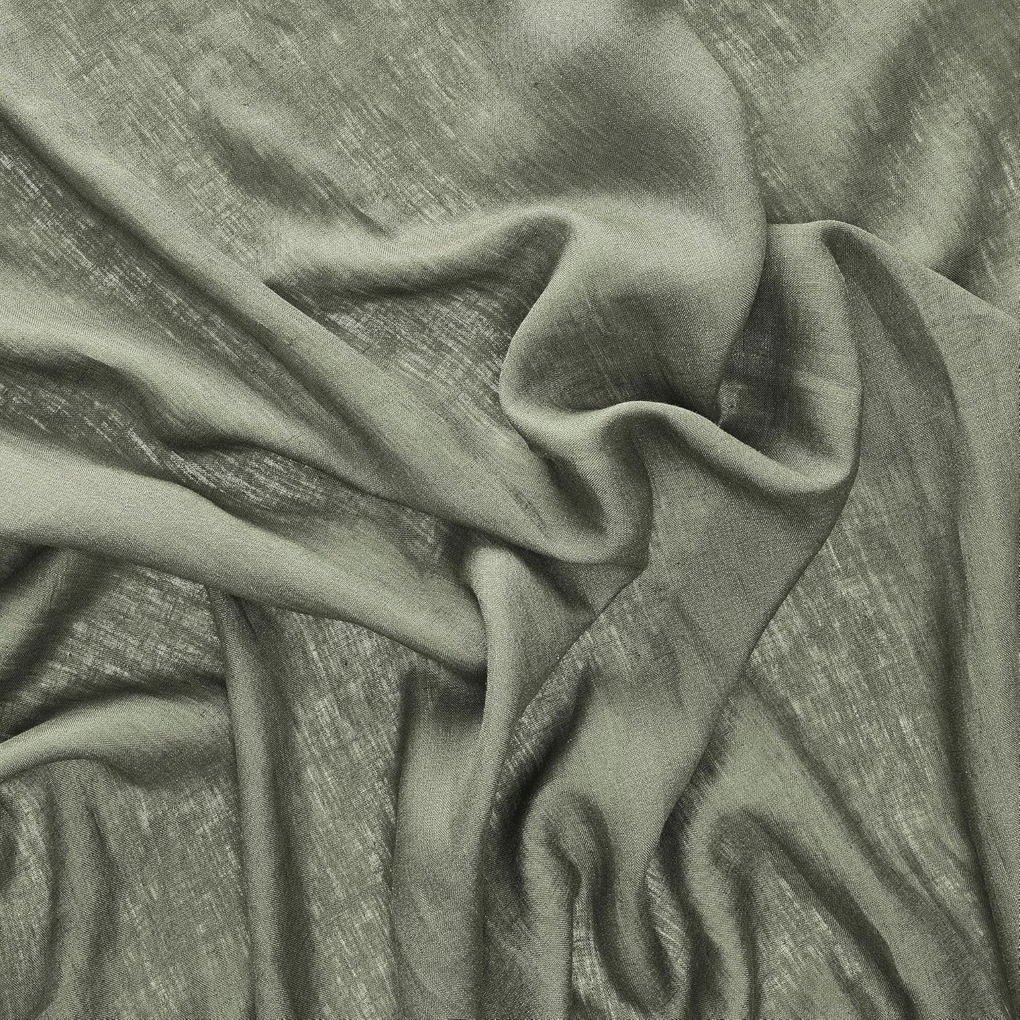 DYTÅG Curtains, 1 pair, gray-green/with heading tape, 57x98 "