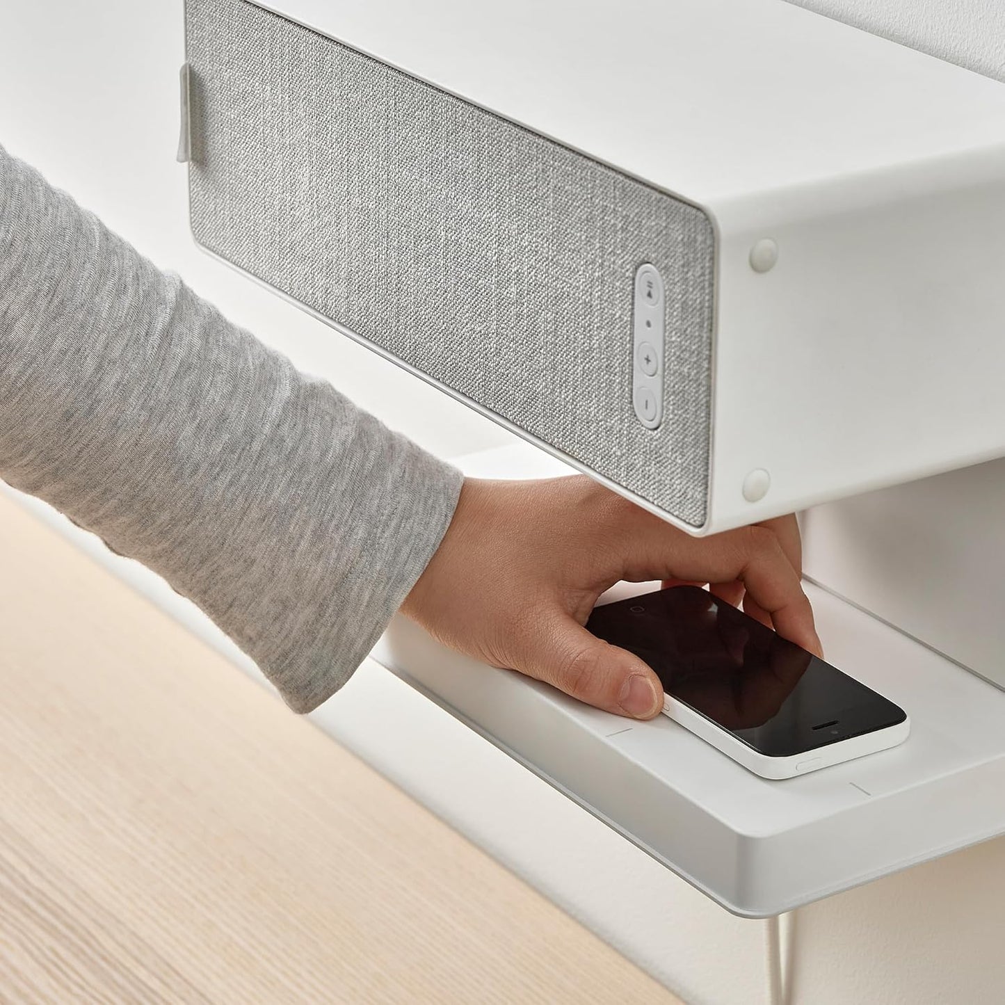 SYMFONISK speaker combination with shelf, white/gen 2