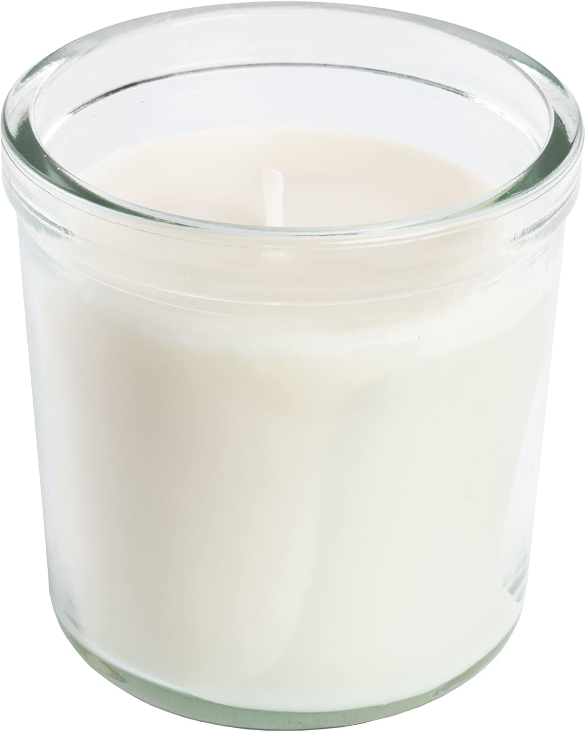 JAMLIK Cream Scented Candles in Glass Jars,40 Hours Each - Set of 2