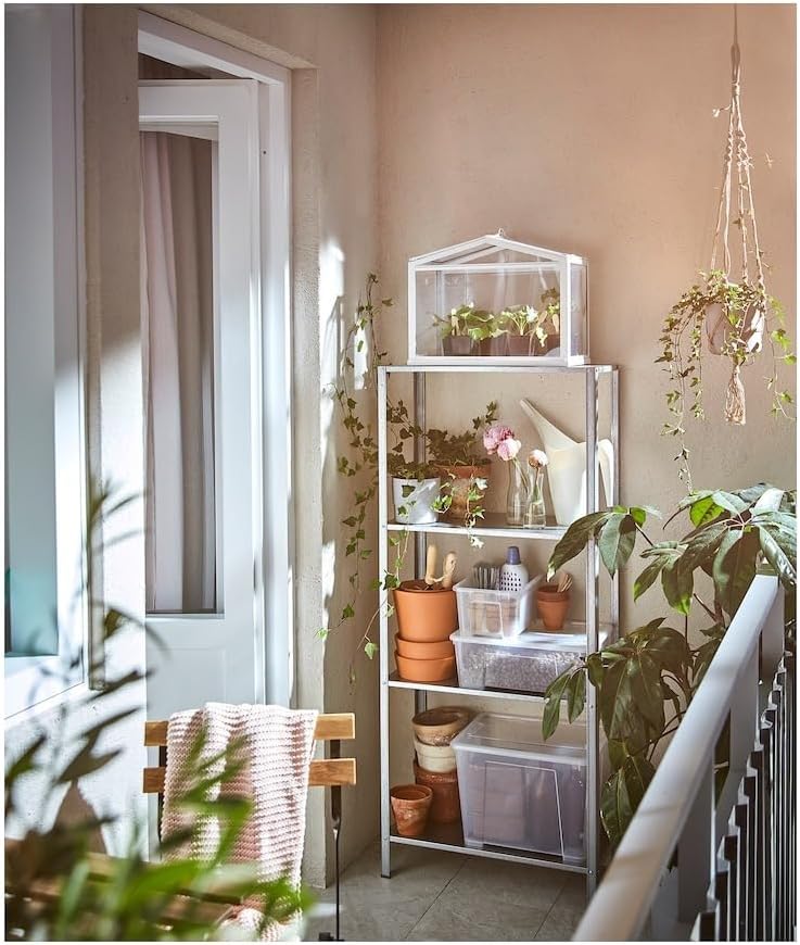 HYLLIS Shelving Unit - Versatile Storage for Indoor and Outdoor Spaces 23 5/8x10 5/8x55 1/8 "