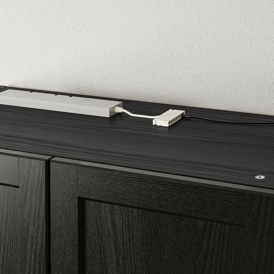 YTBERG LED Cabinet Lighting Spreads a Soft Light, for Home and Office. (Black/dimmable)