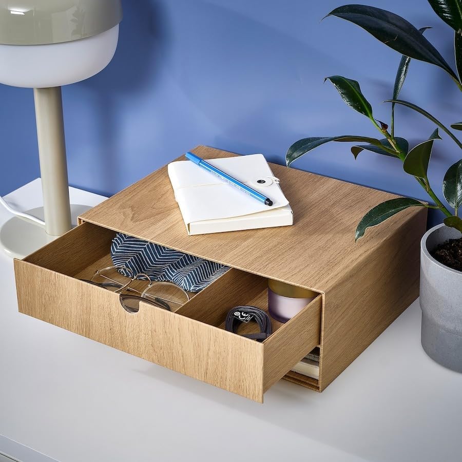 HÄSTVISKARE Mini chest of drawers, oak effect, 12 1/2x9 1/2"