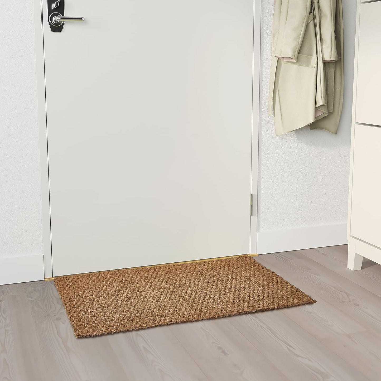 SINDAL Door mat, 1'8"x 2'7", Natural