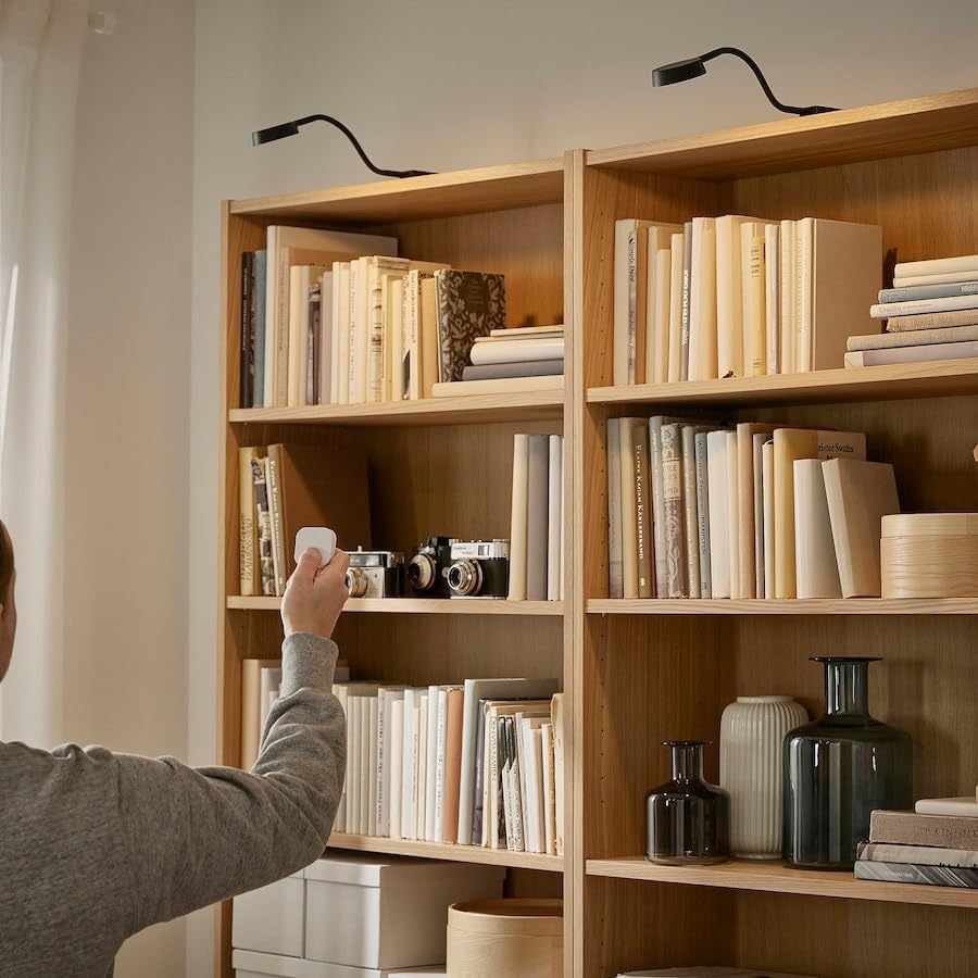 YTBERG LED Cabinet Lighting Spreads a Soft Light, for Home and Office. (Black/dimmable)