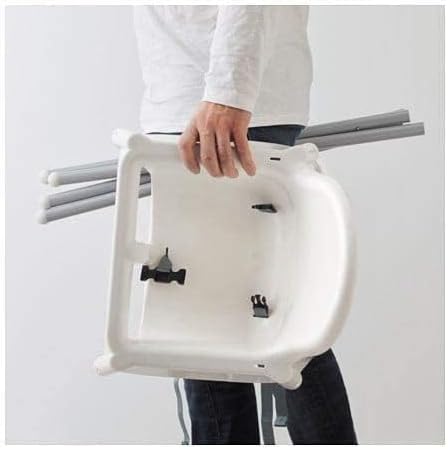 Highchair White Portable Foldable