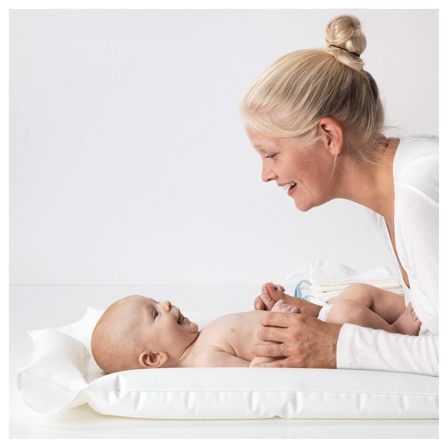 SKÖTSAM babycare mat, 53x80x2 cm, White
