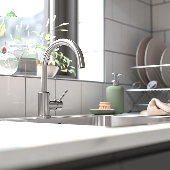 GLYPEN Mixer Tap – Sleek Stainless Steel Effect, Durable and Stylish Design