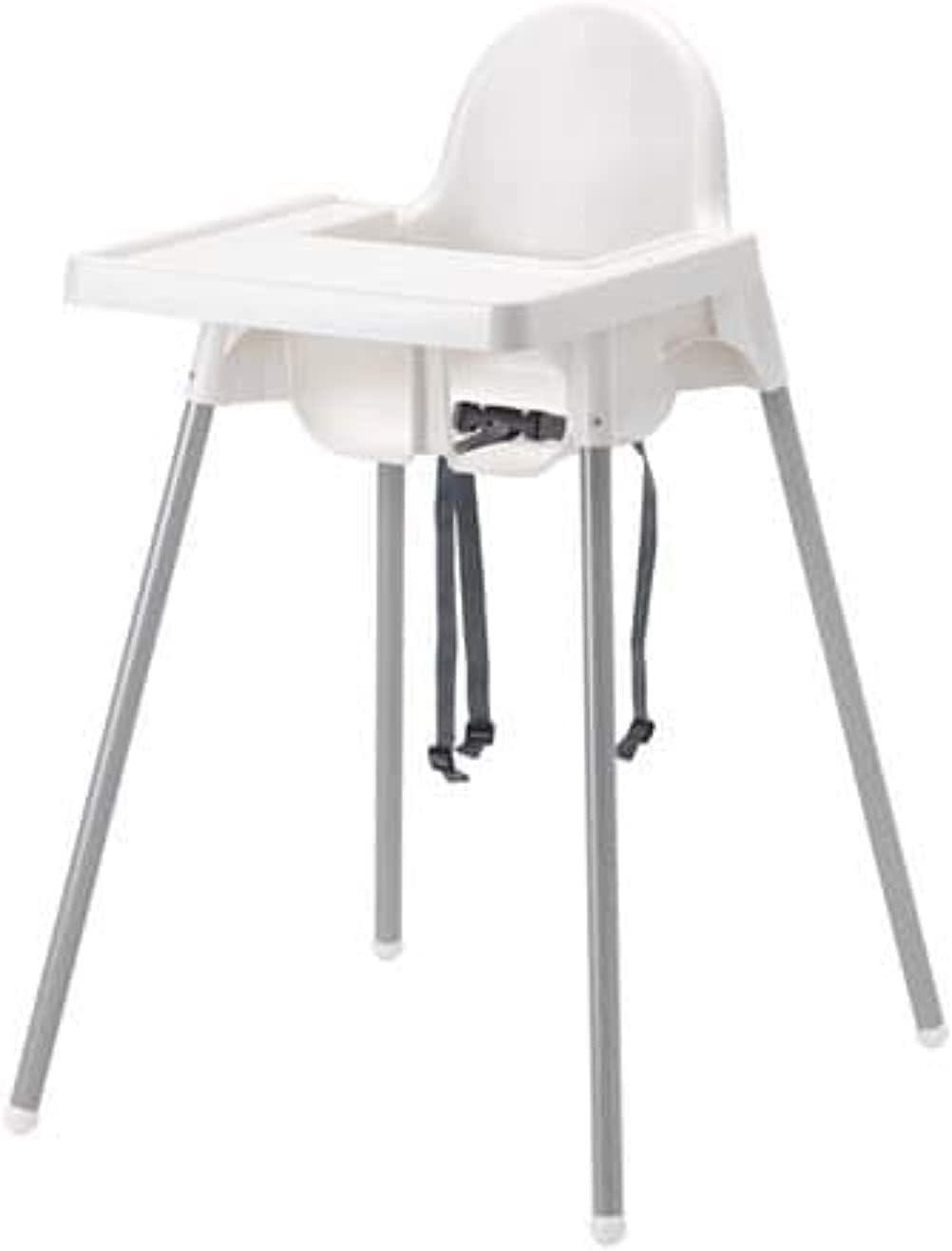 Highchair White Portable Foldable