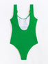 Scoop Neck Wide Strap One-Piece Swimwear