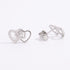 925 Sterling Silver Zircon Heart Earrings