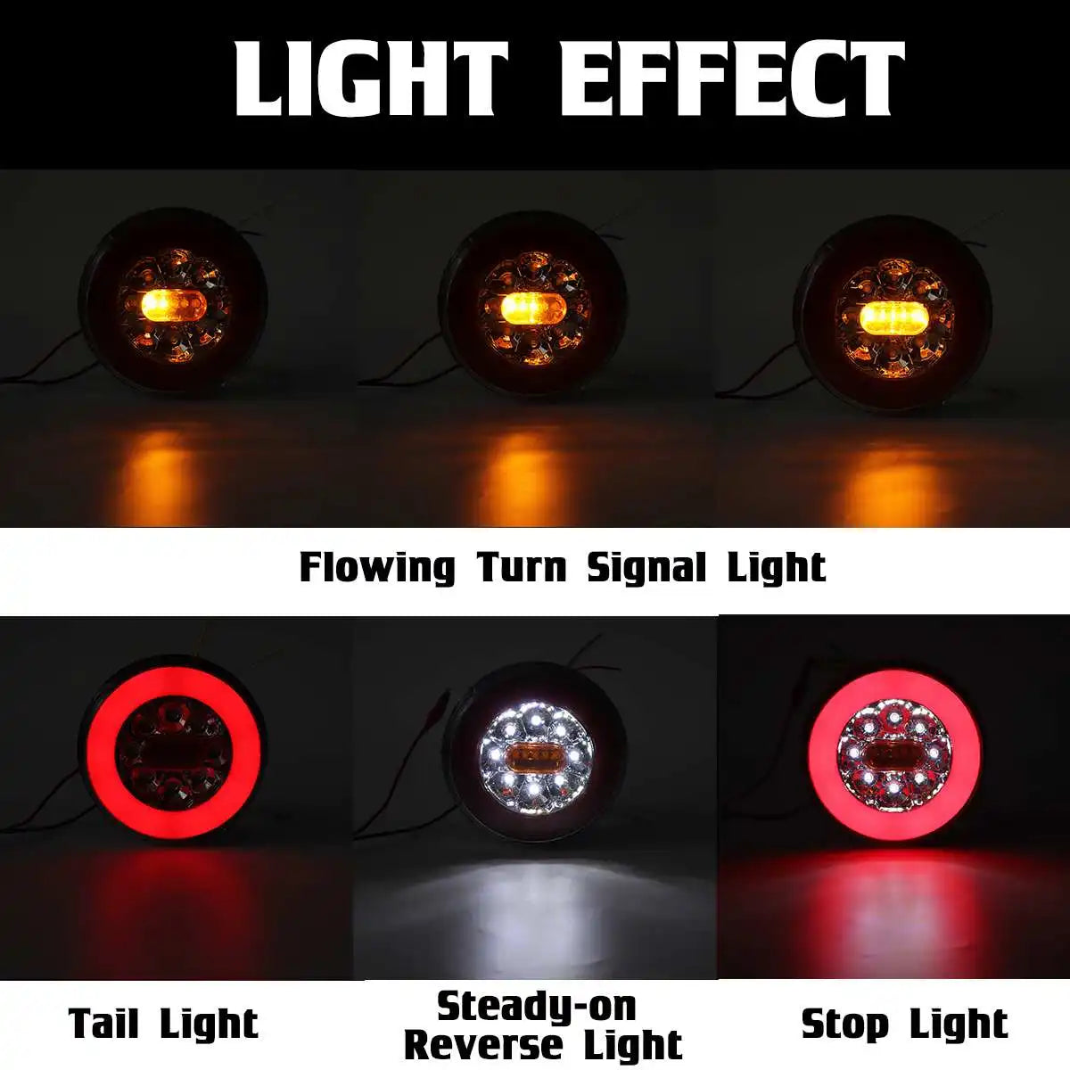 Waterproof LED Trailer Truck Rear Tail Light