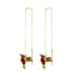 Elegant Crystal Hanging Bird Earrings for Women