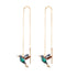 Elegant Crystal Hanging Bird Earrings for Women