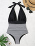 Halter Neck One-Piece Swimwear