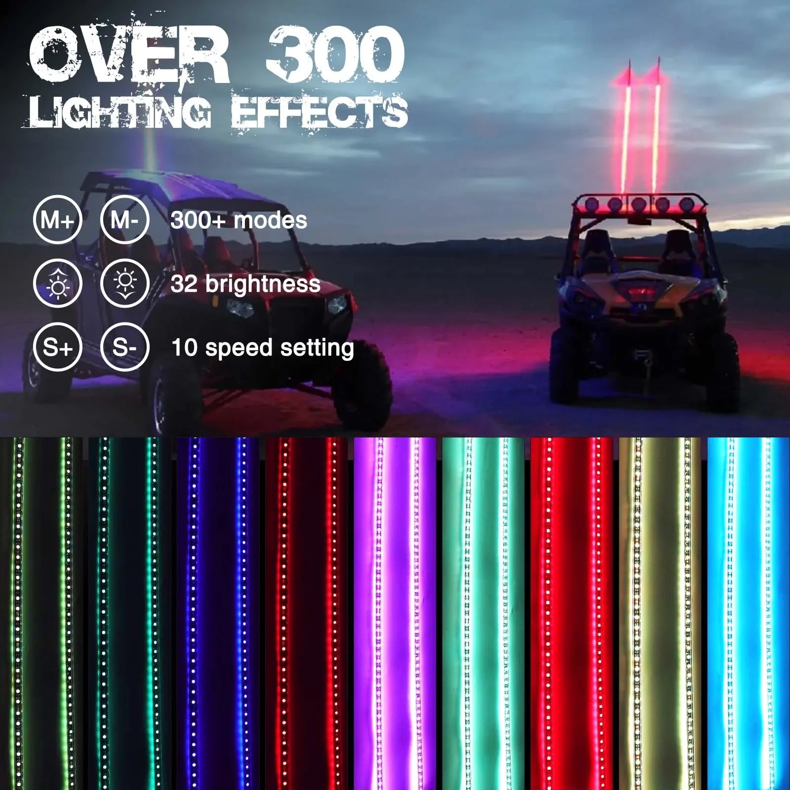 Rgb Color Changing Led Flag Light Set