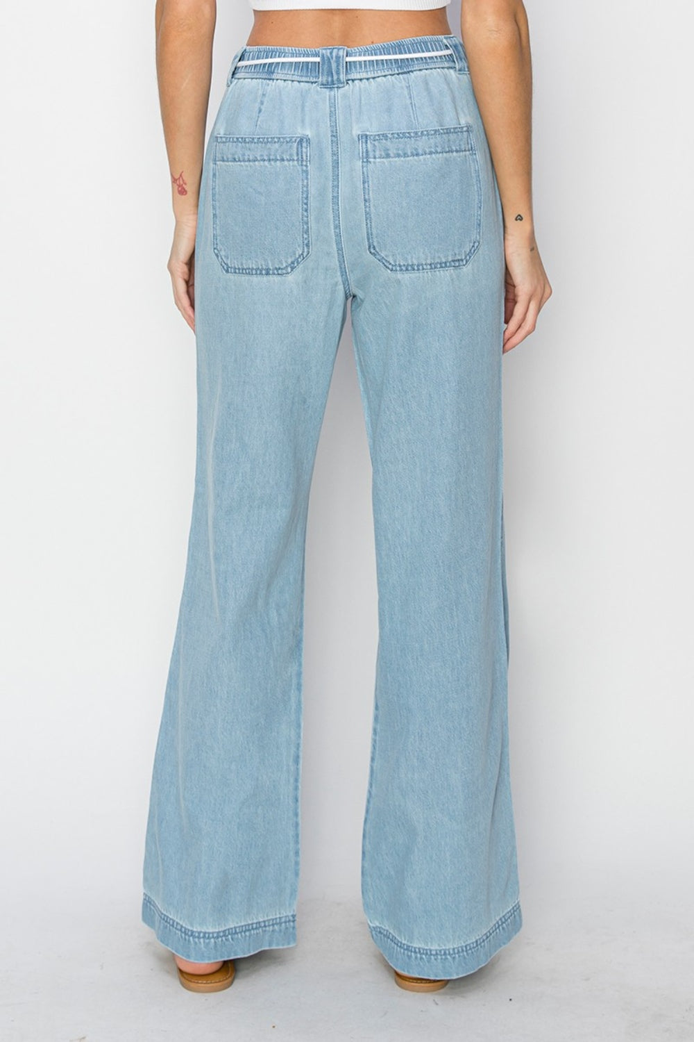 RISEN High Rise Straight Jeans