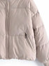 Zip Up Drawstring Winter Coat with Pockets