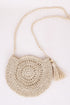 Tassel Straw Braided Strap Shoulder Bag