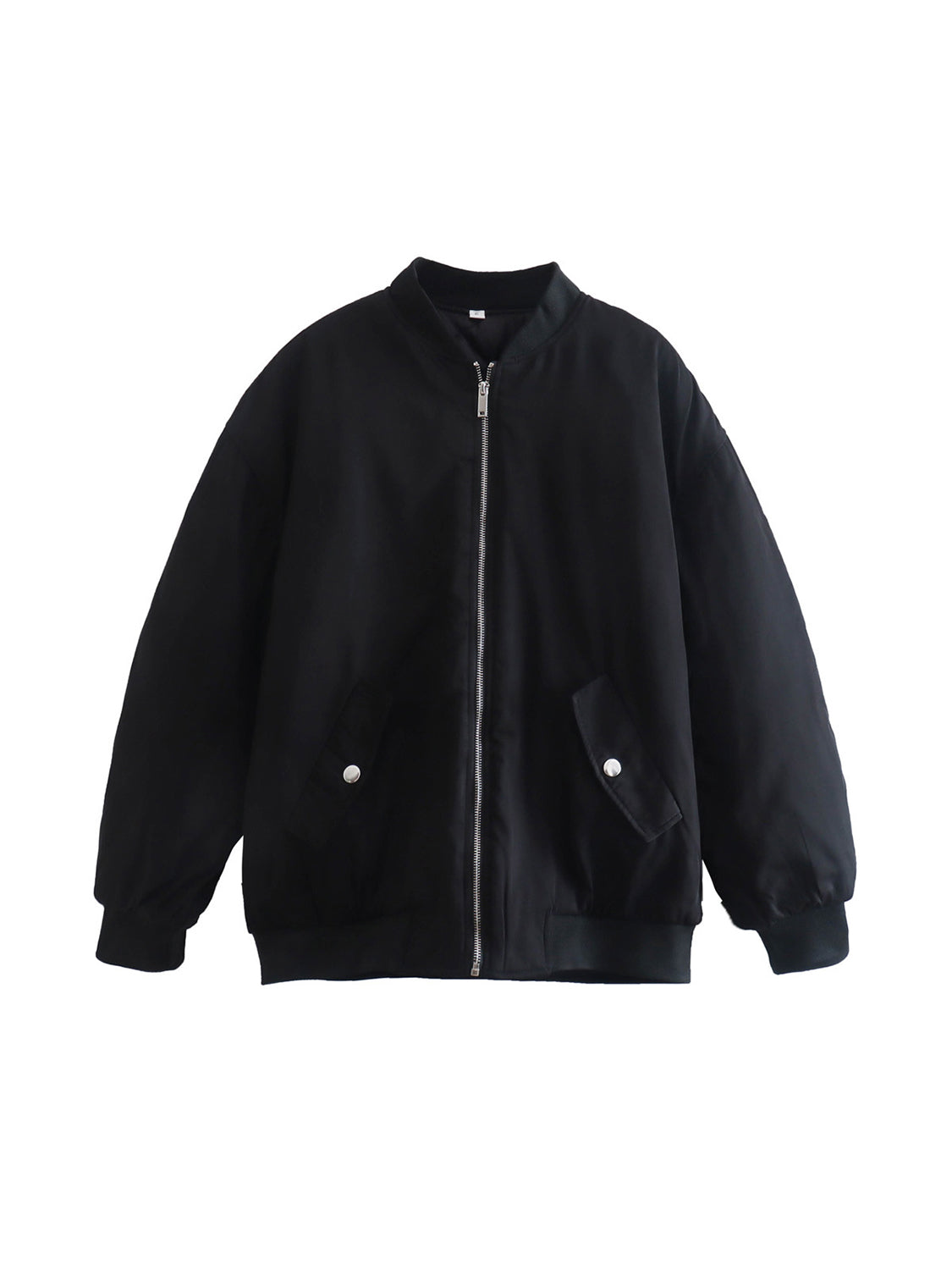 Zip Up Baseball Collar Puffer Jacket