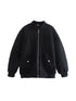 Zip Up Baseball Collar Puffer Jacket