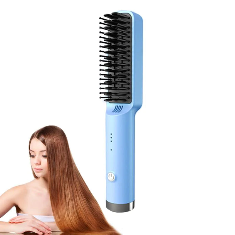 Fast Heated  Hair Straightener Brush