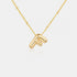 Gold-Plated Bubble Initial Necklace