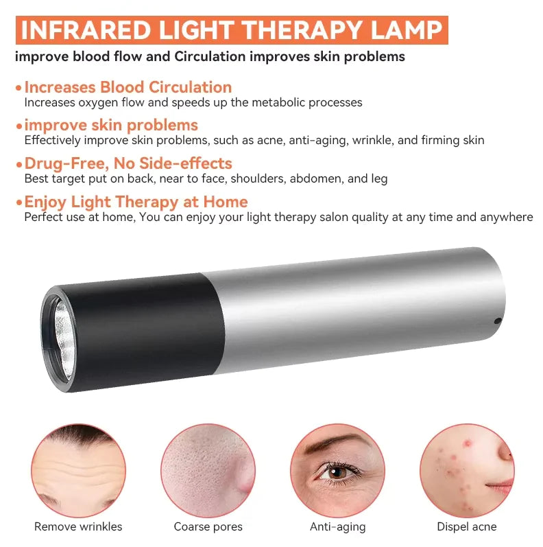 Red Light Therapy Lamp - Scar Removal & Skin Care Flashlight