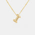 Gold-Plated Bubble Initial Necklace