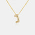 Gold-Plated Bubble Initial Necklace