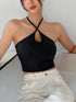 Crisscross Halter Neck Cami