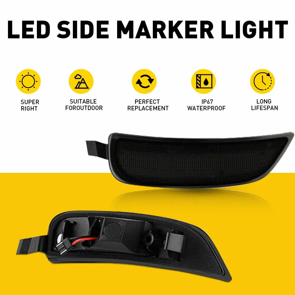 Front Rear Fender Lamps LED Side Marker