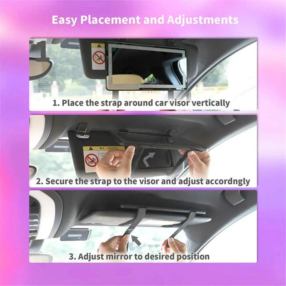 Car LED Makeup Mirror