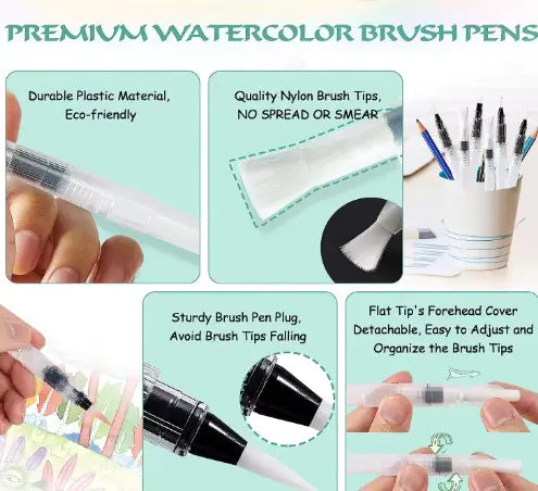 12pcs Watercolor Brush Pens