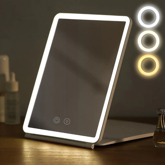 Foldable Makeup Mirror Touch Screen